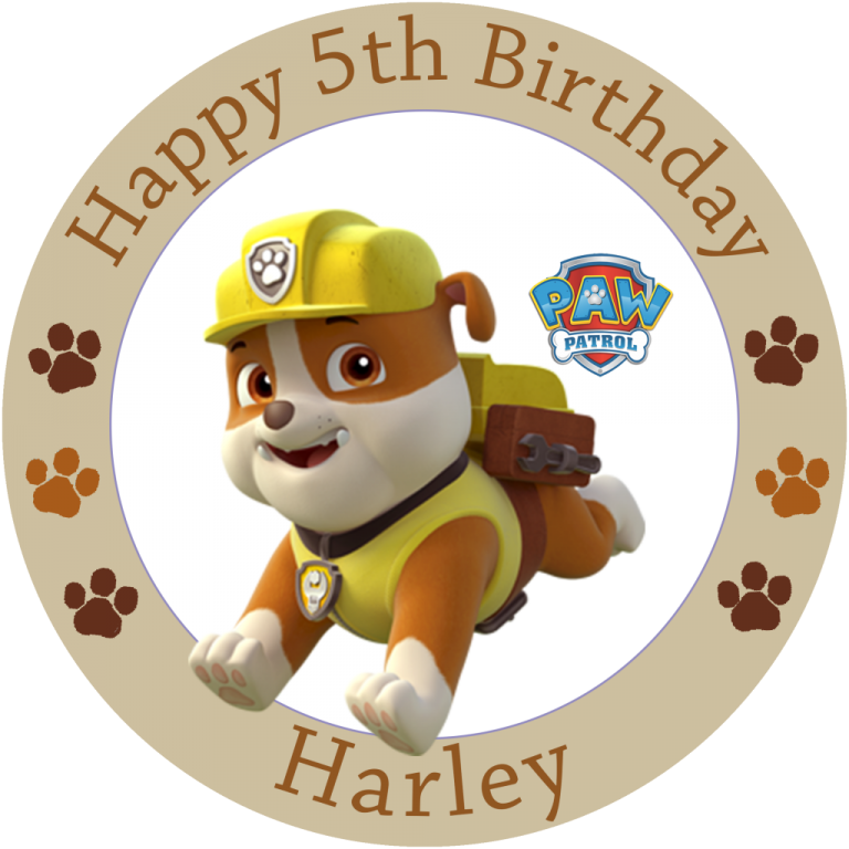 Paw Patrol Rubble - Paw Patrol Rubble Png (768x768), Png Download