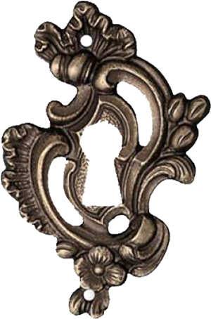 Key Hole - Antique Bronze - Antique Key Holes (500x500), Png Download