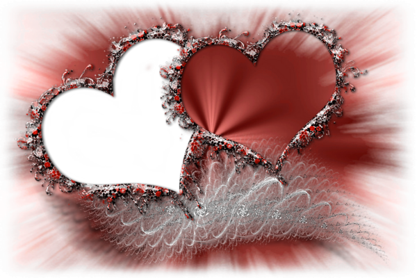 Patterns - Heart (600x400), Png Download