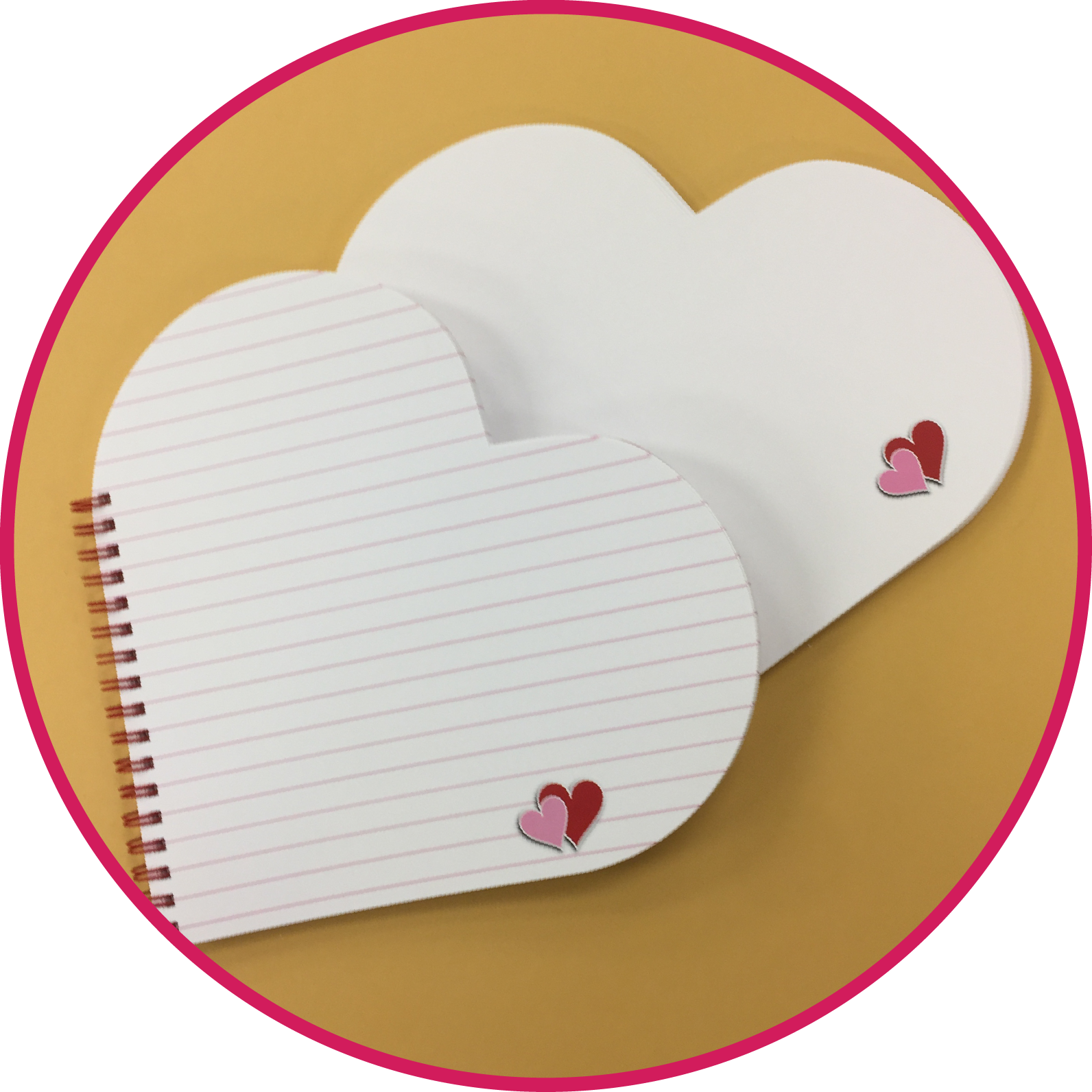 Heart Shaped Lined And Sketch Paper - Paper (1592x1592), Png Download