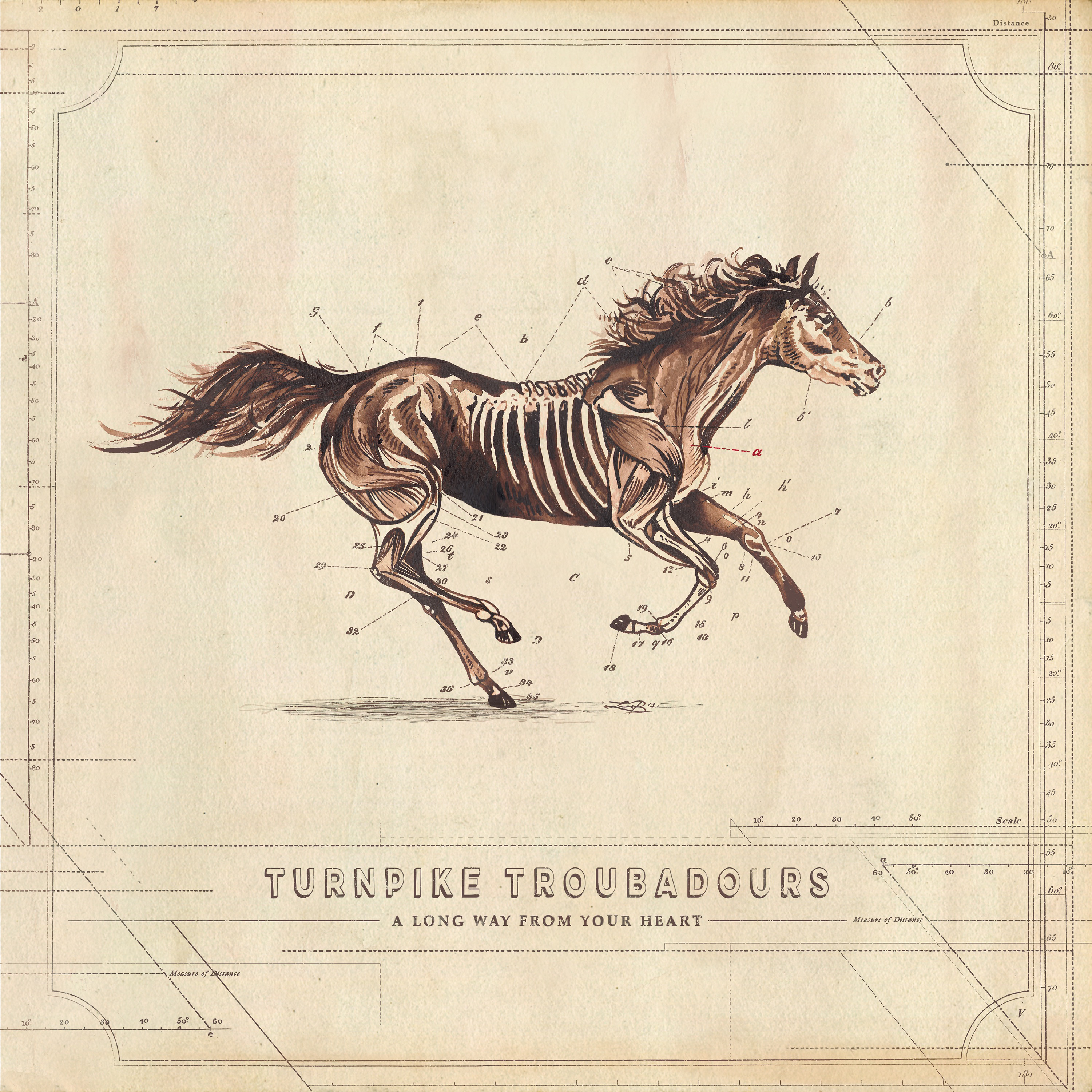 The Turnpike Troubadours New Album,”a Long Way From - Long Way From Your Heart - Turnpike Troubadours (6000x3000), Png Download