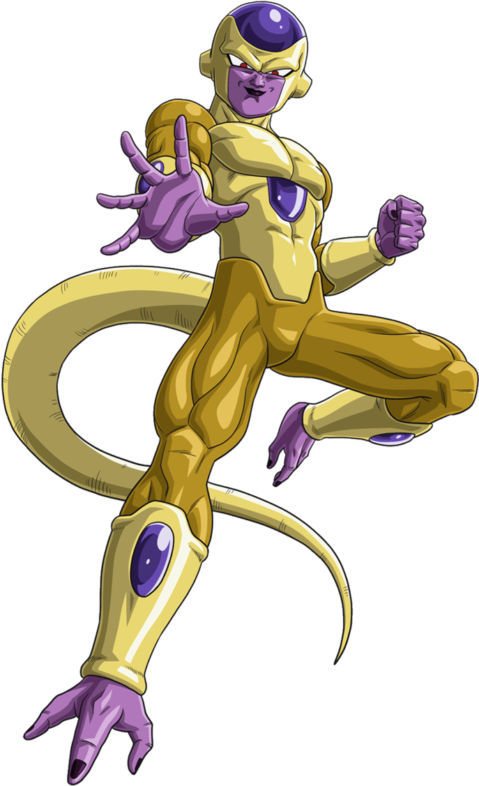 Golden Frieza - Dragon Ball Z Golden Freezer (702x1139), Png Download