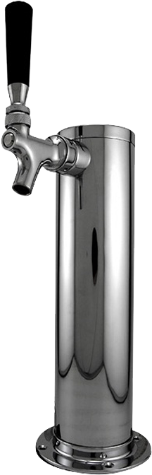 Draft Beer Tower - Stainless Steel - 3" Column - 1 (700x700), Png Download