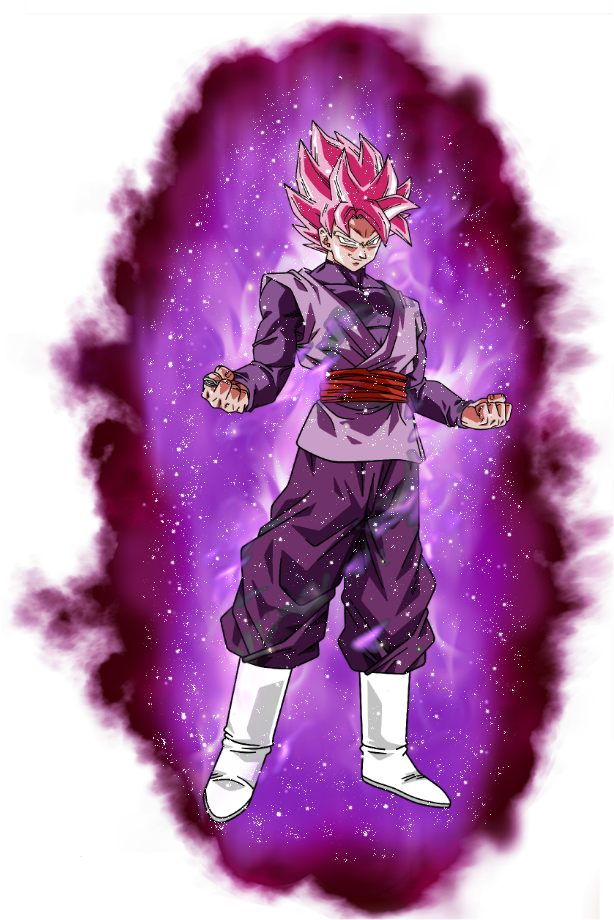 Goku Dragon Ball Original Watercolor Art - Goku Black Aura Png (643x958), Png Download