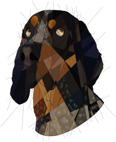 Blue Tick Coonhound Commission For @alamorn - Punxsutawney Phil (500x500), Png Download