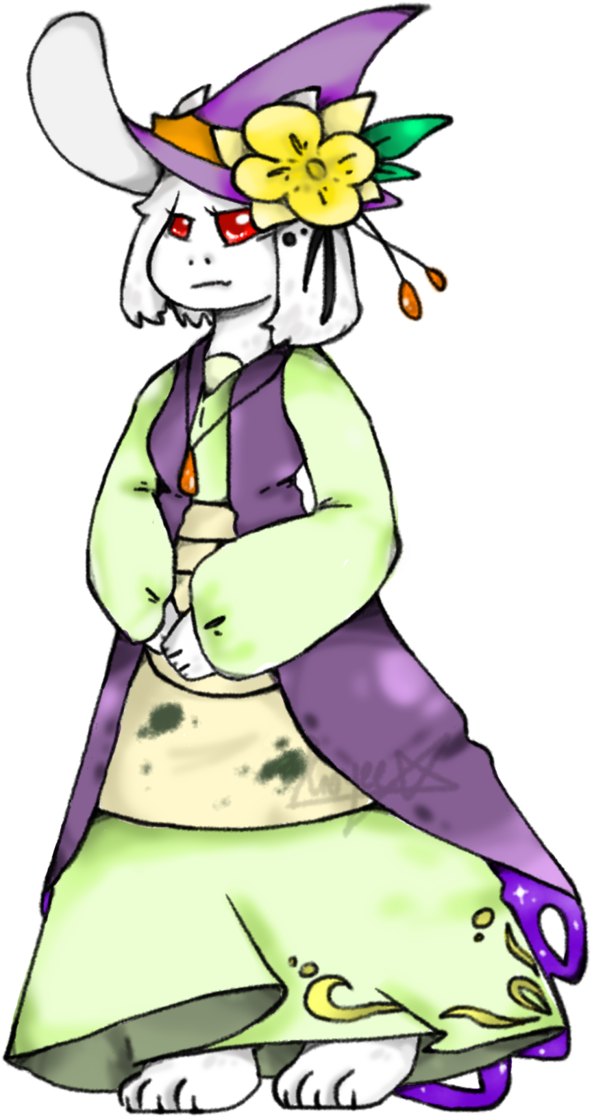Toriel -undersorcery - Cartoon (1280x1725), Png Download