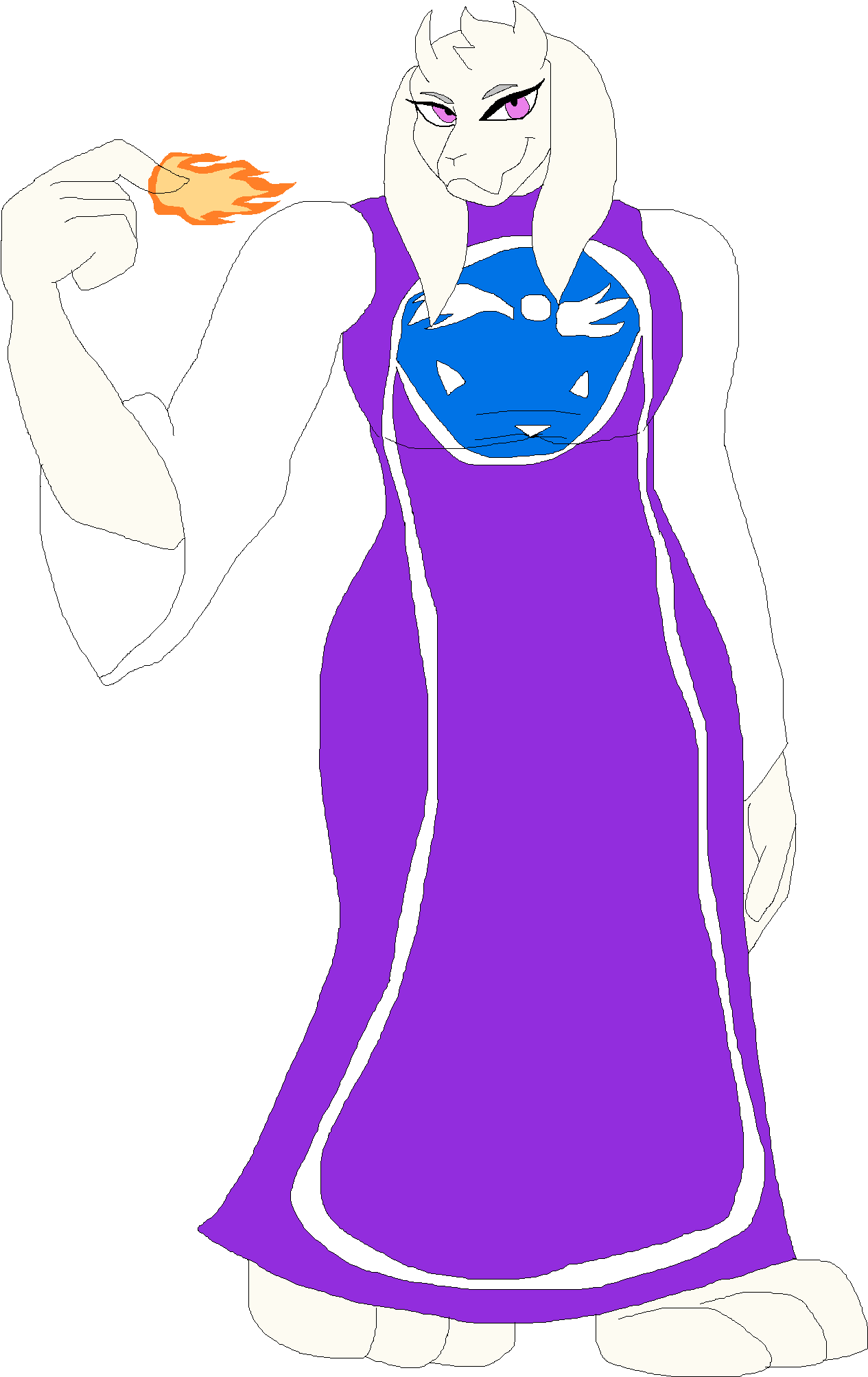 Toriel Ssb18 - Cartoon (1284x2009), Png Download