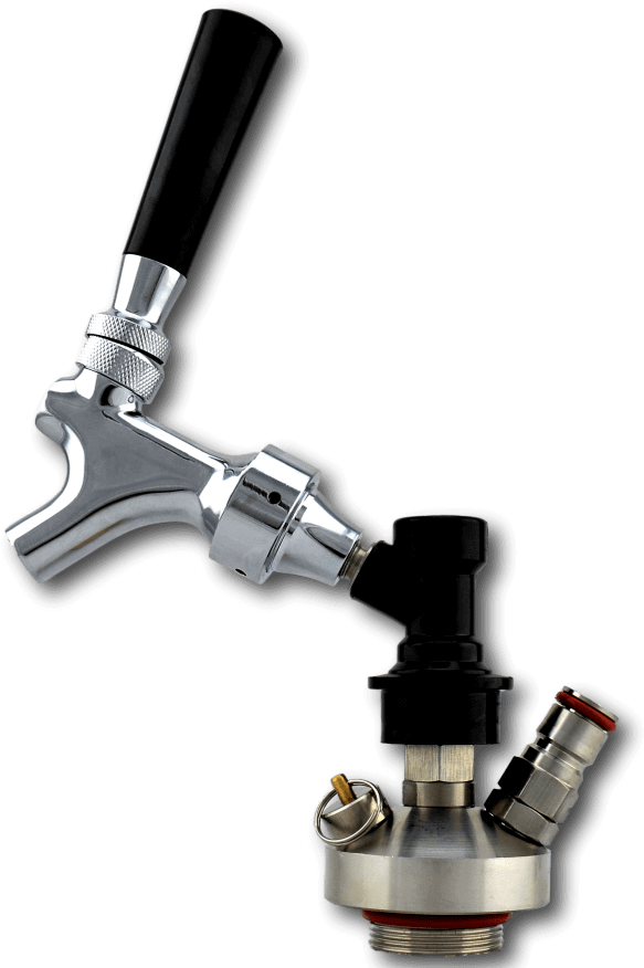 Double Ball Lock Keg And Growler Spear - Beer (1200x900), Png Download