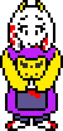 File History - Underfell Toriel Pixel Art (250x520), Png Download