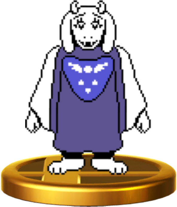 Toriel Is A Non-playable Character In Smash Bros Lawl - Undertale Toriel Colored Sprite (768x1024), Png Download