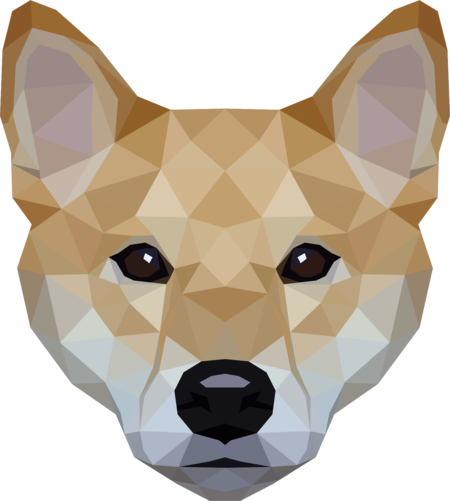 Haru The Shiba Inu (450x501), Png Download
