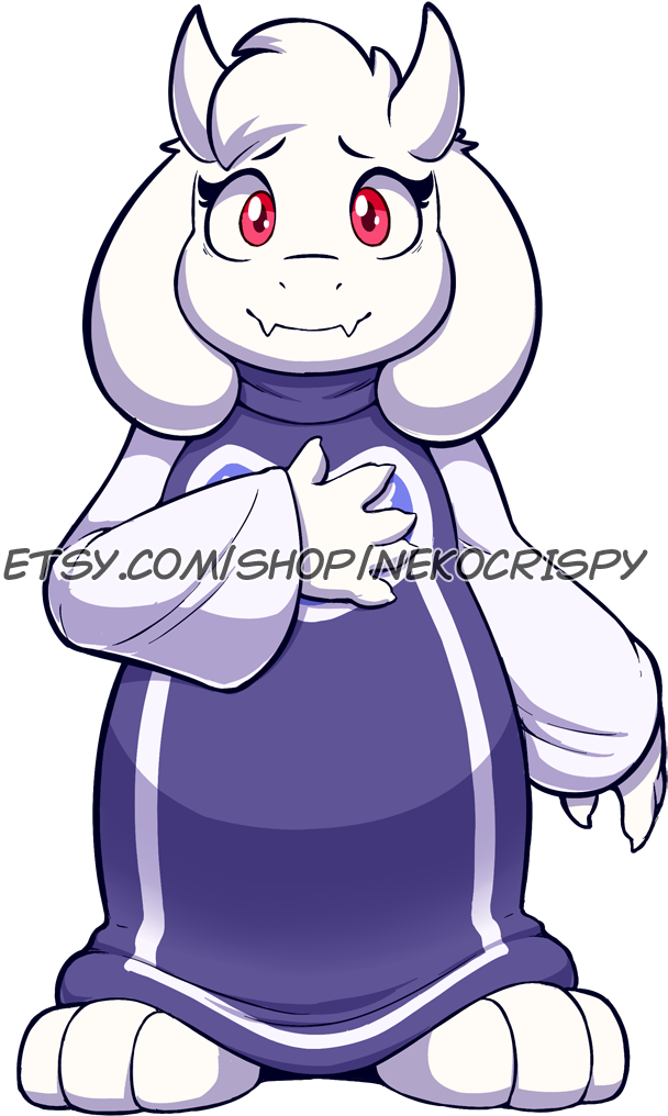 Toriel Acrylic Standee/sticker Design - Design (663x1050), Png Download