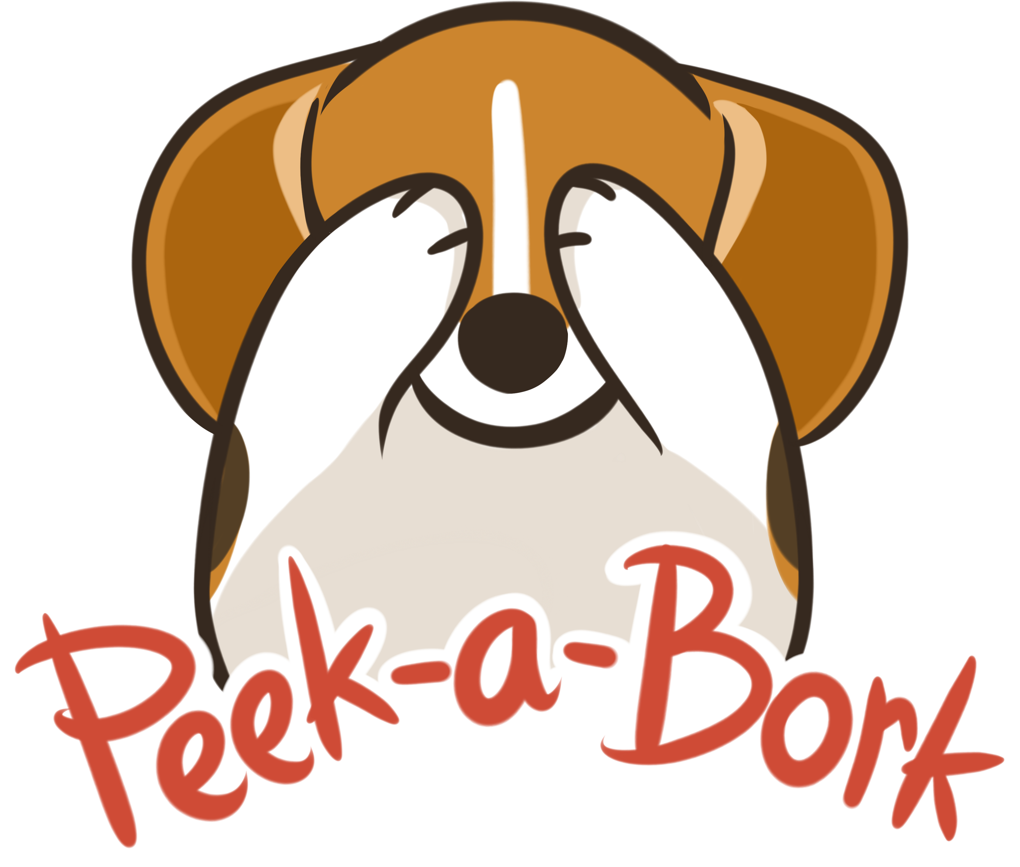 Peekabork - Golden Retriever (3500x3500), Png Download