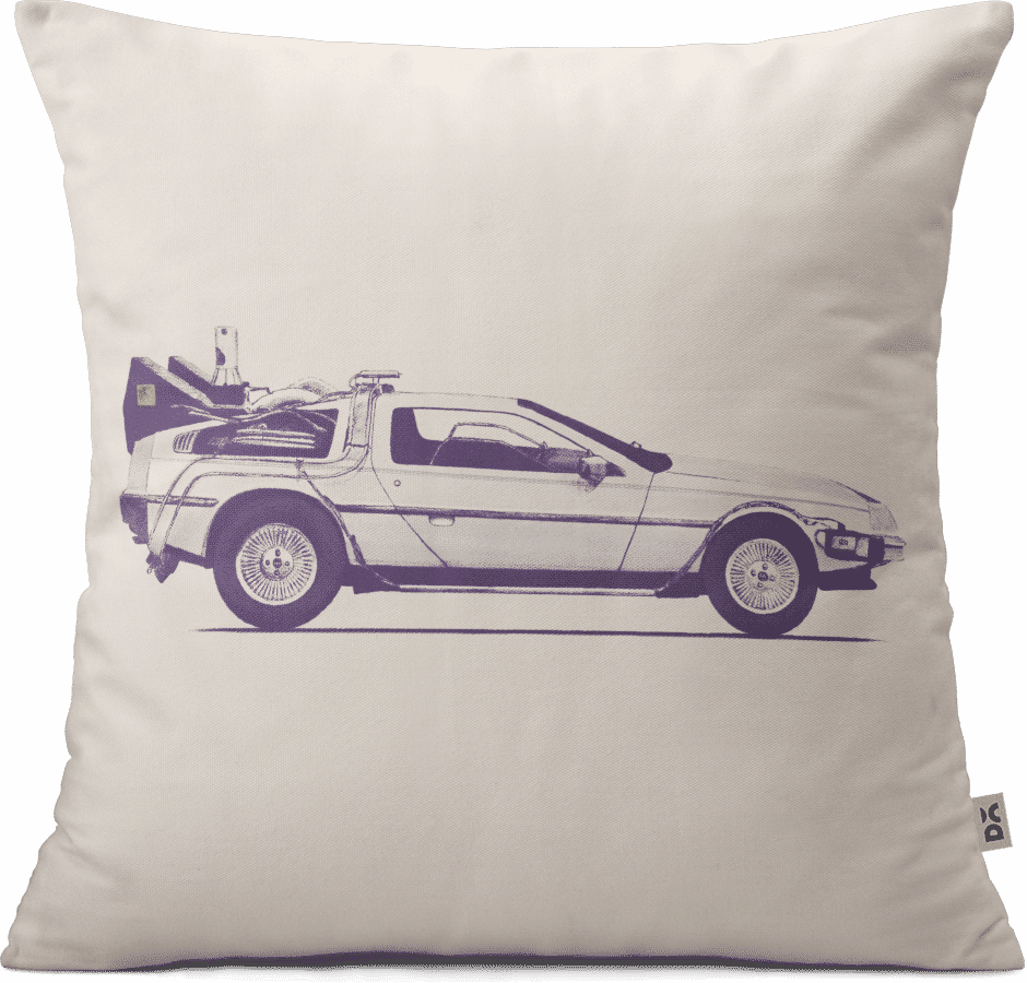 Dailyobjects Delorean Dmc 18" Cushion Cover Buy Online - Delorean Back To The Future (940x900), Png Download