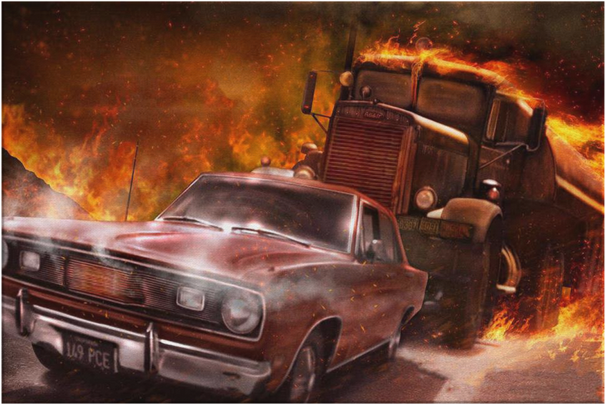 Duel Canvas Wrap - Duel Spielberg (900x900), Png Download