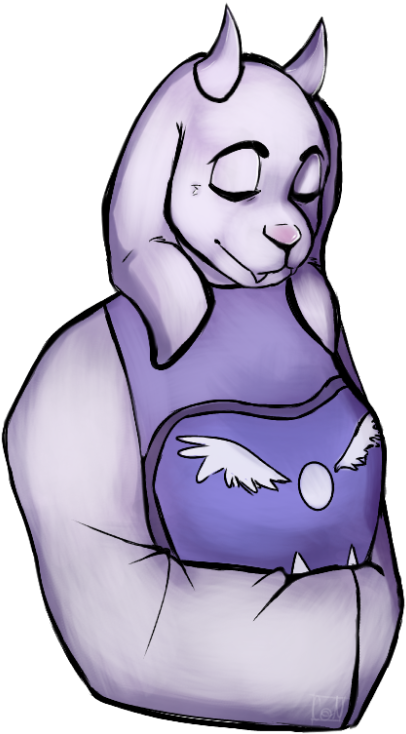 “toriel Again I Kind Of Experimented With The Coloring - Cartoon (500x749), Png Download