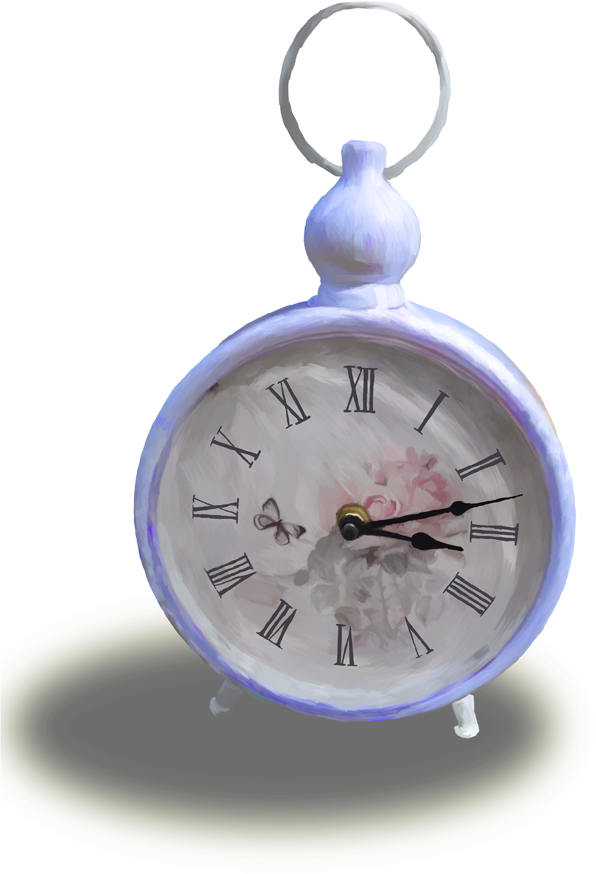 Alice In Wonderland Inspired Composition - Alarm Clock (1200x1793), Png Download
