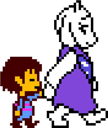 Toriel And Frisk - Undertale Toriel And Frisk (570x570), Png Download