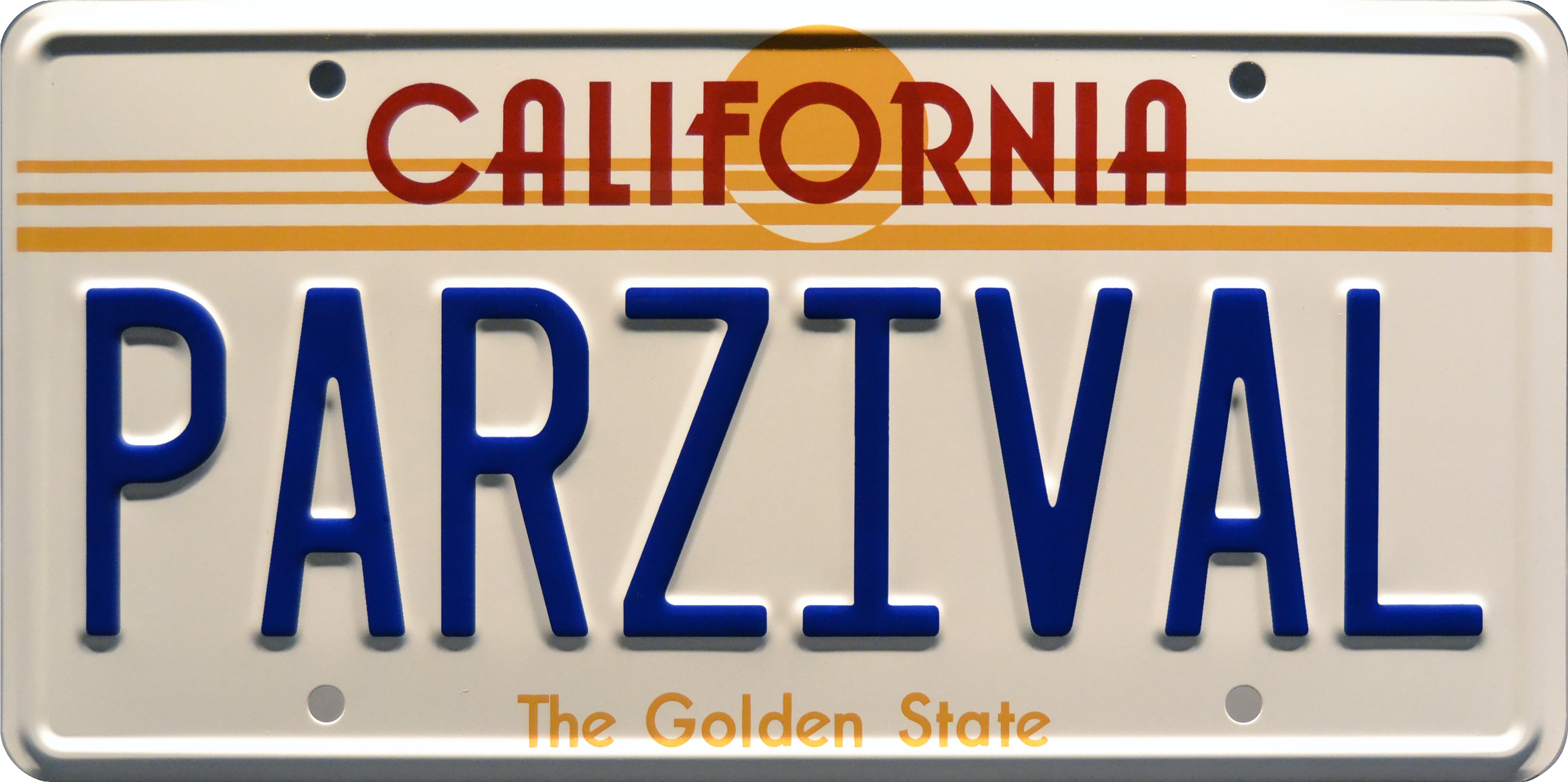Parzival Prop Plate Movie Memorabilia From Ready Player - Back To The Future License (4200x2400), Png Download