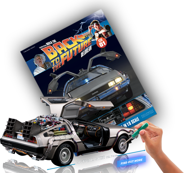 On The Delorean Time Machine - Back To The Future (593x559), Png Download