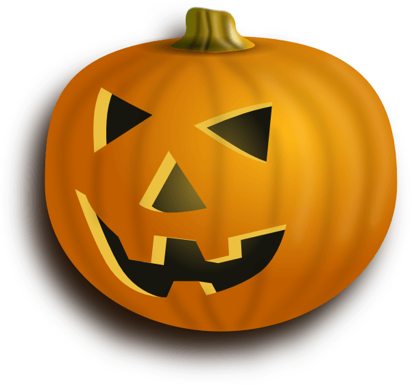 Scary Pumpkin Clip Art - Transparent Background Halloween Clip Art (600x587), Png Download