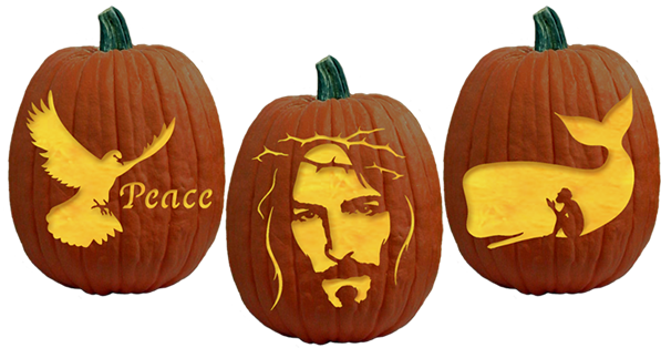 Pumking Carving Patterns Free Faith Based Pumpkin Carving - Pumpkin Carving Patterns (700x395), Png Download