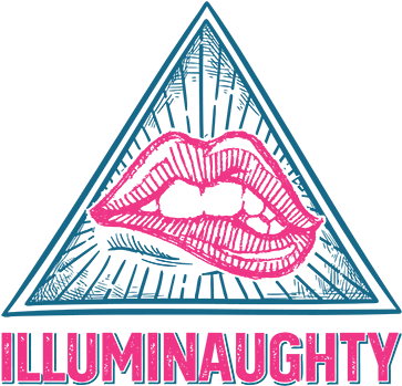 Illuminaughty T-shirt - Lipstick (420x480), Png Download