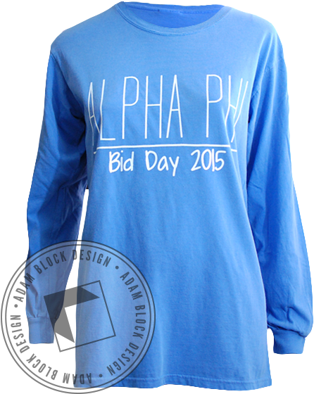 Alpha Phi Alice In Wonderland Longsleeve - Long-sleeved T-shirt (464x585), Png Download