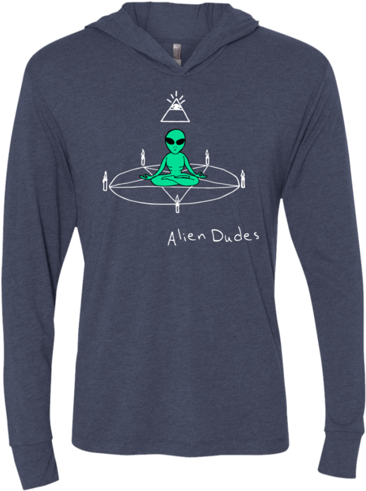 Unisex Vintage Navy Triblend Ls Hooded T-shirt Showing - Ty Law T-shirts (1024x1024), Png Download