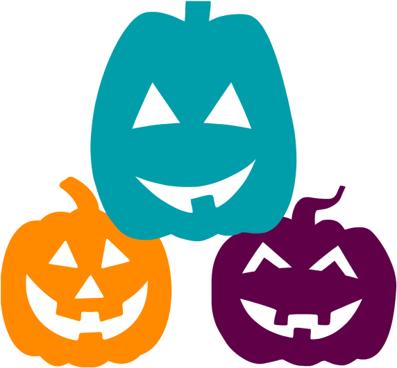 Teal-pumpkin - Colorful Pumpkin Clipart (600x583), Png Download