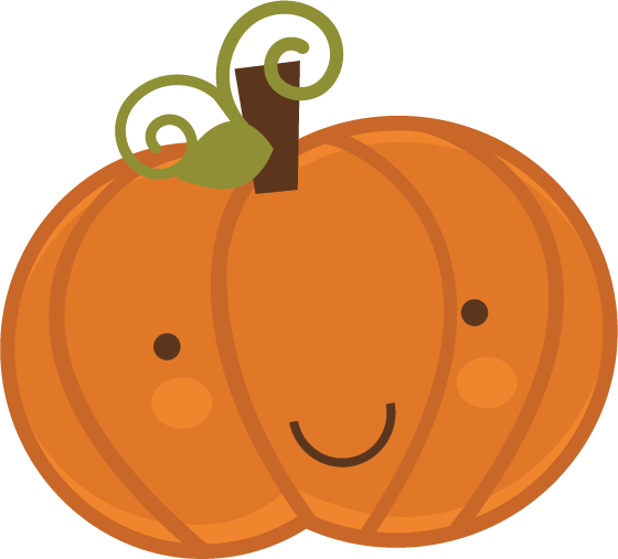 Pumpkin Transparent - Cute Pumpkin Transparent Background (560x507), Png Download