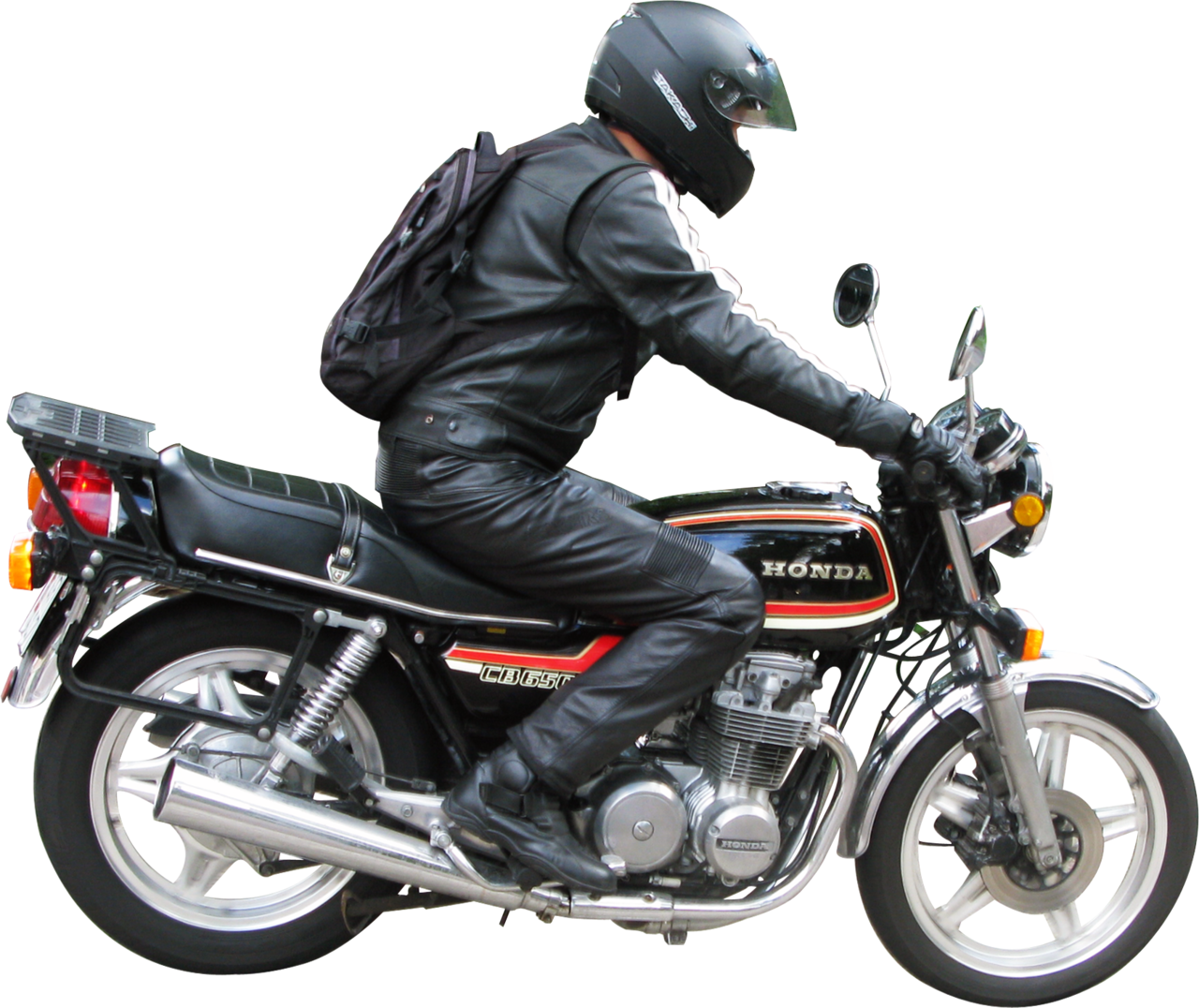 People Ride Motorcycle Png (1024x861), Png Download