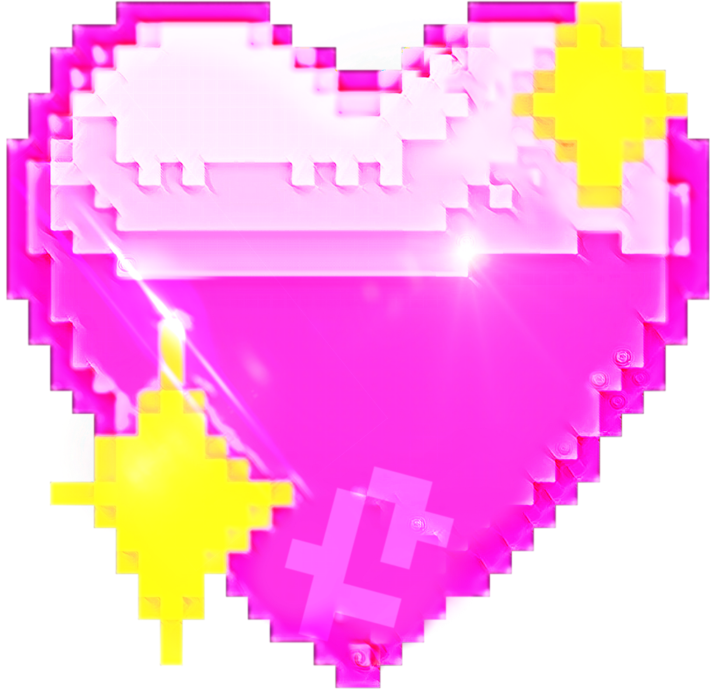3 Ttkocistickers 8bit Pixel Heart Glitter Spa - Graphic Design (1024x1024), Png Download