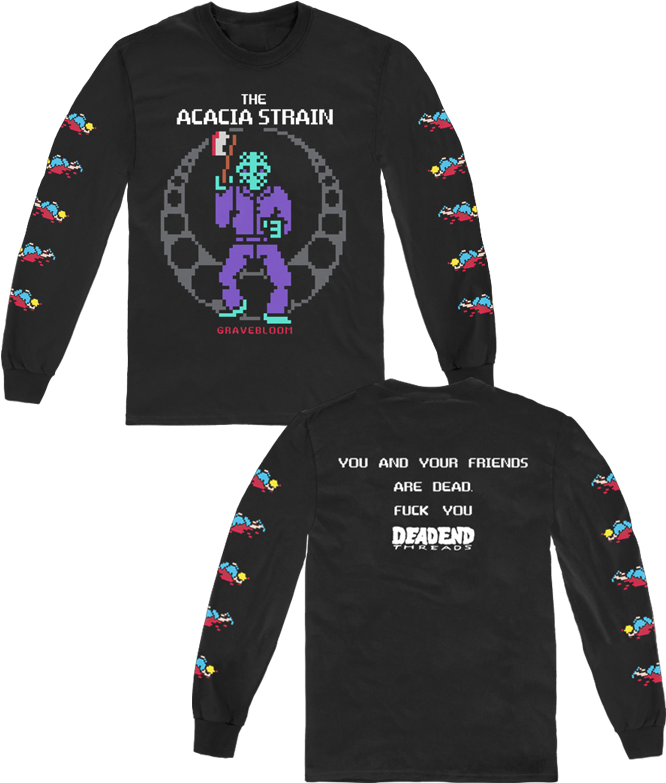 Acacia Strain Shirt 8 Bit (700x844), Png Download