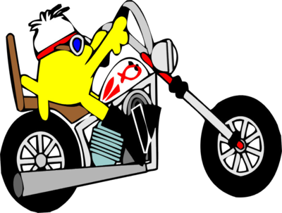 Biker - Motorcycle (400x303), Png Download