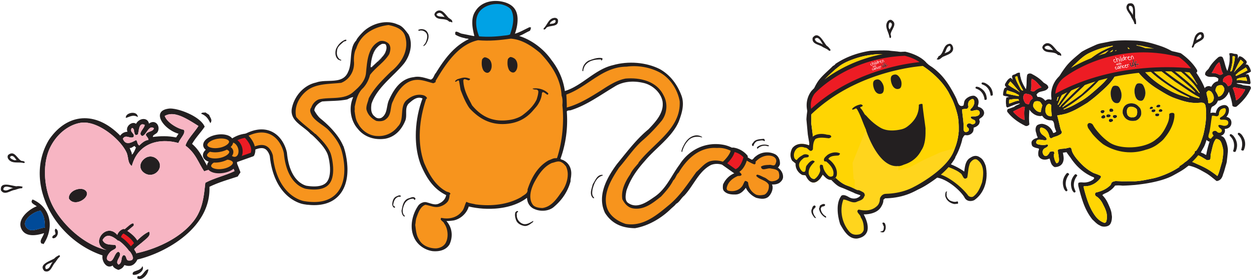Mr Men Little Miss Png (2569x601), Png Download