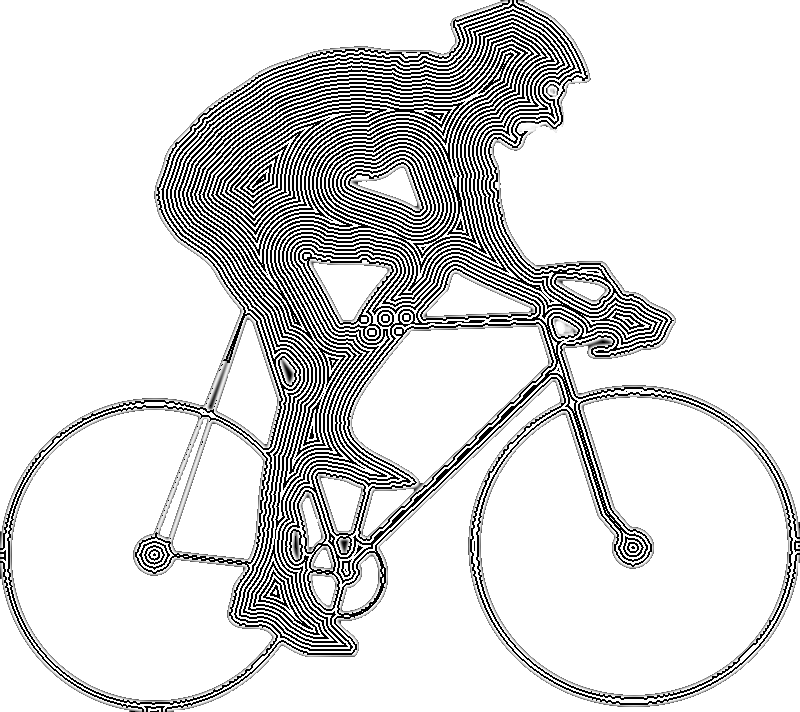 Oh Now I Don't Remember If Gimp Bw Brushes Should Have - Bicycle Evolution Rectangle Car Magnet (800x712), Png Download