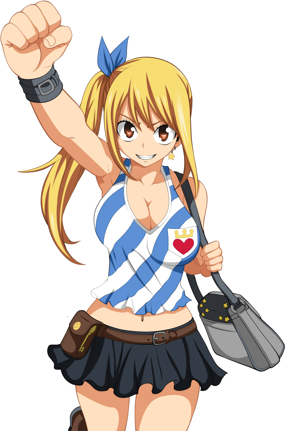 Parappa The Rapper Remaster Trophies - Lucy Heartfilia Fanservice Cana (1024x1480), Png Download