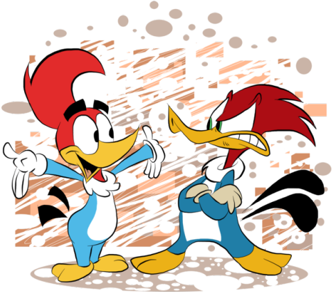 40′s Woody Woodpecker Unimpressed By The Cheap Tv Woody - Chilly Willy (500x433), Png Download