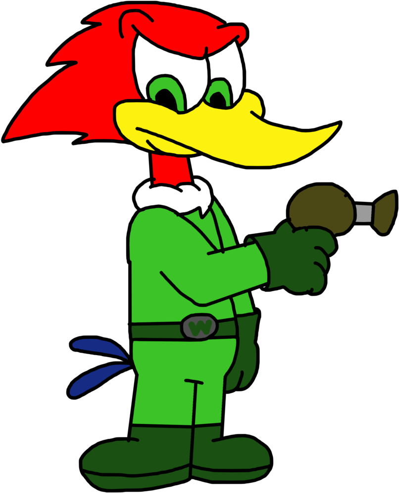 Woody Woodpecker As Space Hero By - Woody Woodpecker (1024x1024), Png Download