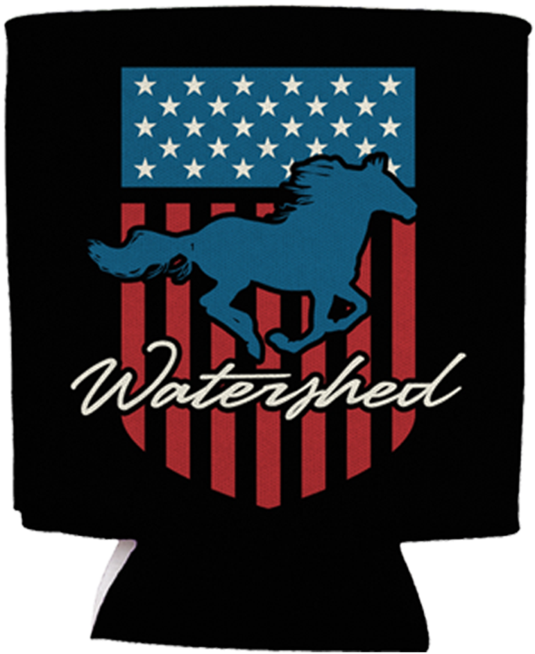 Black Shield Koozie - Stallion (1024x1024), Png Download