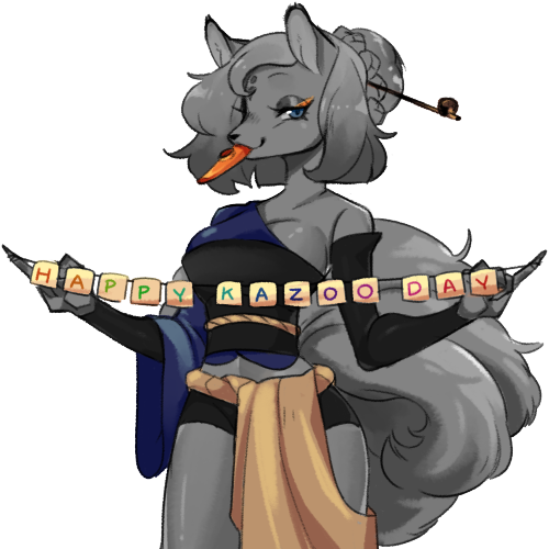 National Kazoo Day - Cartoon (500x500), Png Download