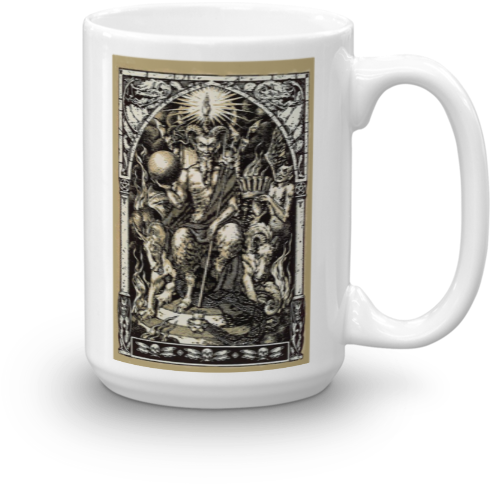 Satan Presiding At The Sabbat, Attended By Demons - Framed Art Print: Zuber's Satan Presides (600x600), Png Download