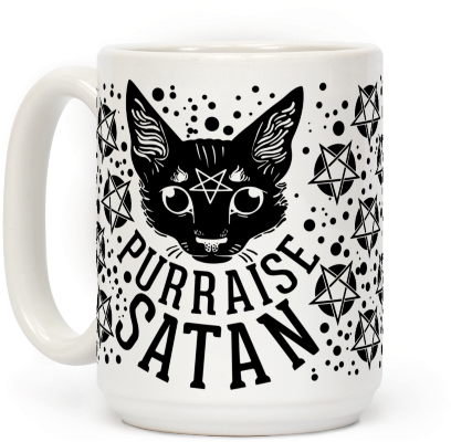 Human - Purraise Satan Mug (484x484), Png Download