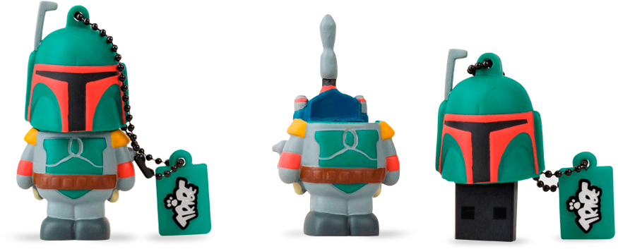 Star Wars Usb Flash Drive Boba Fett *sale* - Tribe Star Wars Boba Fett Usb - 16gb (480x267), Png Download