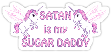 Baby, Png, And Satan Image - Satan Is My Sugar Daddy Daddy Png (375x360), Png Download