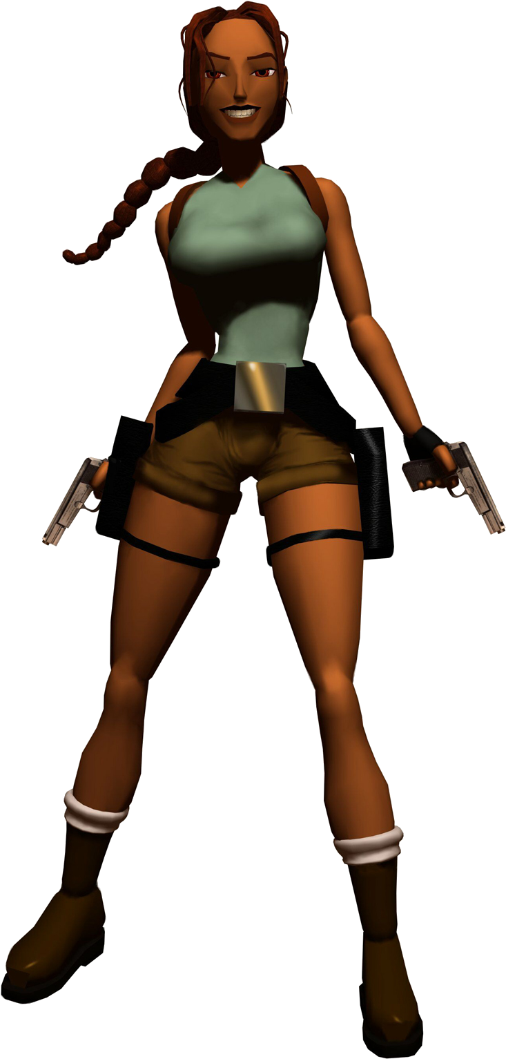 Lara Croft Transparent Images - Tomb Raider 2 Lara Png (1200x1600), Png Download