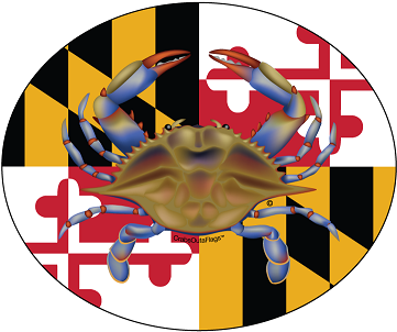 Maryland Flag Iphone 6 (450x369), Png Download