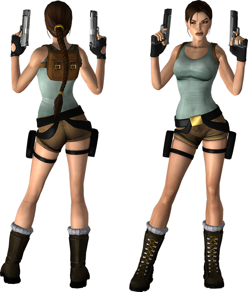 Lara Croft Tomb Raider 90s (869x1024), Png Download
