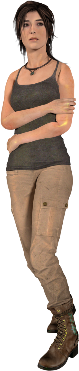 Tomb Raider - Rise Of The Tomb Raider Lara Render (632x1264), Png Download